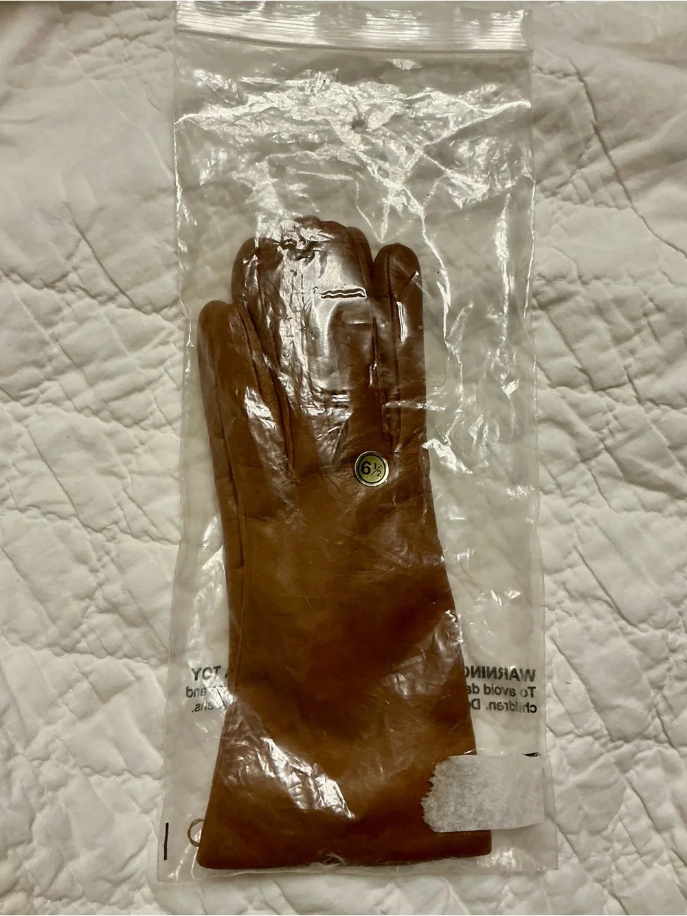 Neiman Marcus brown leather gloves
